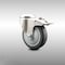 Service Caster 4 Inch 316SS Thermoplastic Rubber Swivel Bolt Hole Caster with Total Lock Brake SCC-SS316BHTTL20S414-TPRB - alternate 1